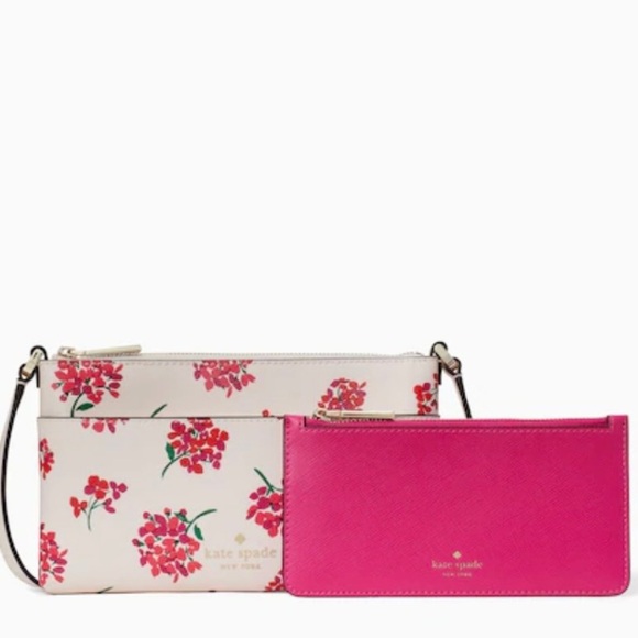 Kate Spade Sadie Floral Crossbody 2 piece Set - Picture 1 of 10